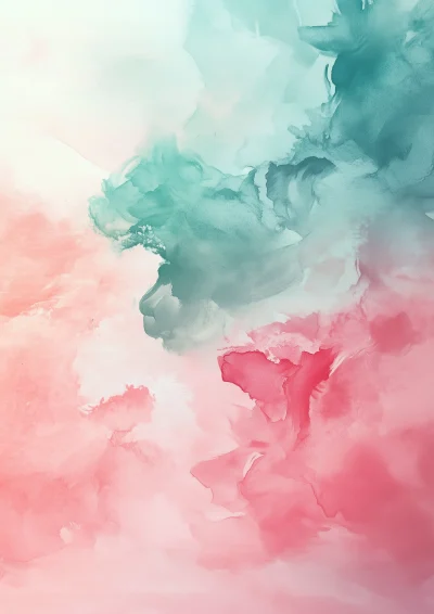 Romantic Watercolor Abstract Art