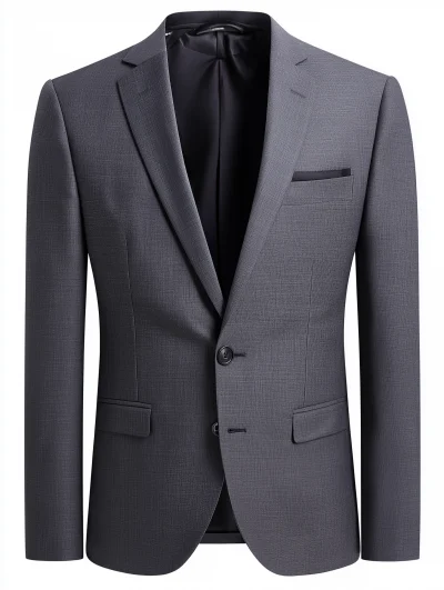 Gray Designer Suit Jacket