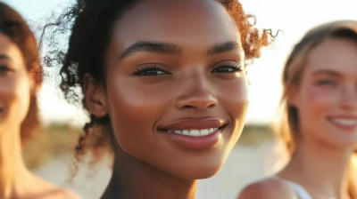 Diverse Women Smiling at Camera