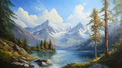 Swiss Alps Painting