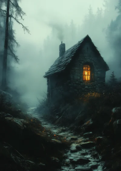 Witch Hut in the Forest