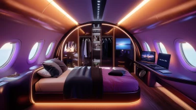 Futuristic Aircraft Cabin