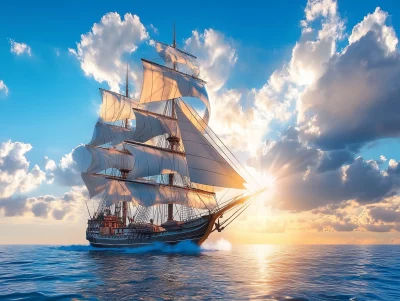 Majestic Sailing Ship