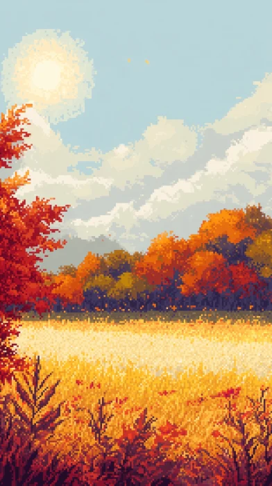 Pixelated Fall Field