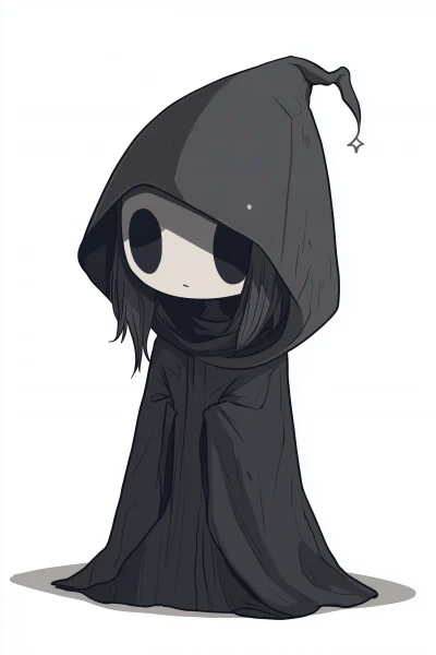 Shadow Wizard Chibi Illustration