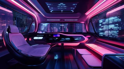 Futuristic Car Interior