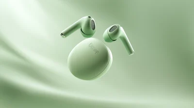 Mint Green Wireless Earbuds