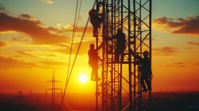 Silhouettes of Workers