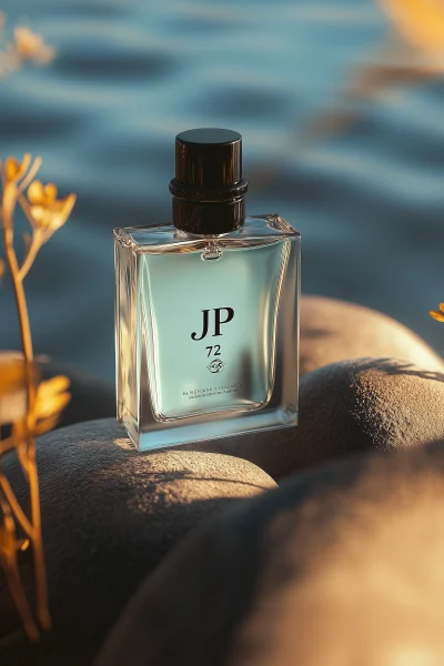 JP 72 Perfume Bottle on Water with Backlight