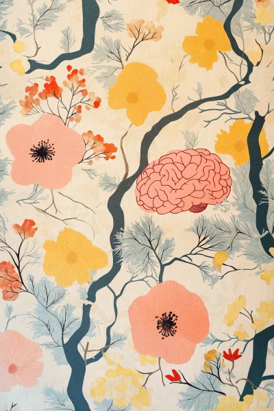 Vintage Japanese Pattern Wallpaper