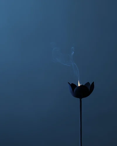 Smoldering Black Flower