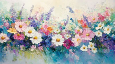 Vibrant Wildflower Painting