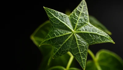 Fresh Ivy Flower Extreme Close Up