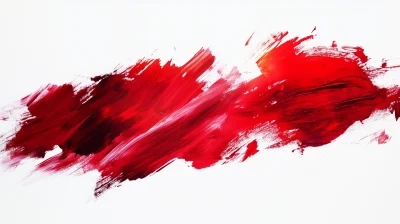 Creative Red Brush Strokes