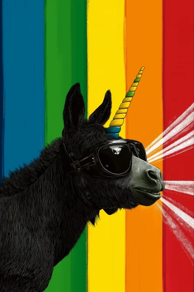 Gothic Rainbow Unicorn