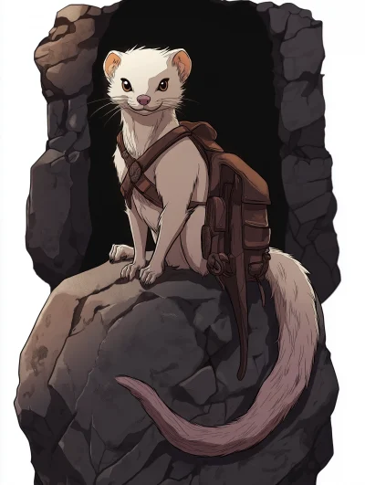 Fey Stoat and Weasel Adventurers