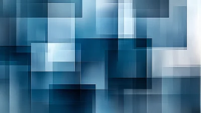 Blue Geometric Rectangles Pattern