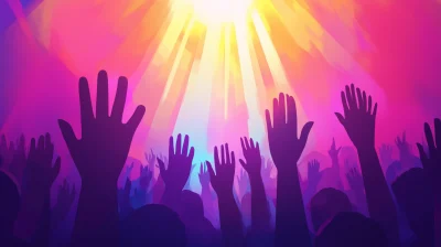 Worship Hands Vector Animation