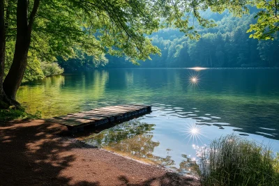 Serene Lake Scene