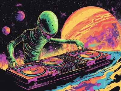 Psychedelic Alien DJ