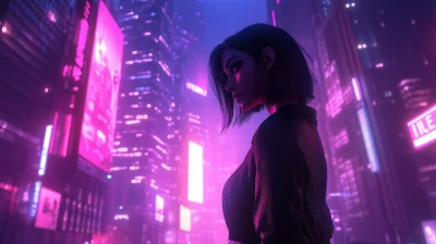 Neon City Woman