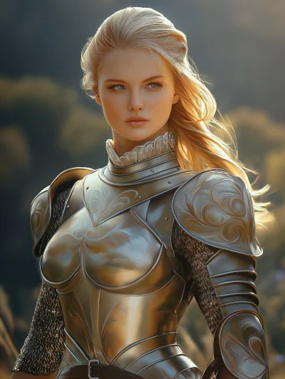 Young Female Paladin Portrait