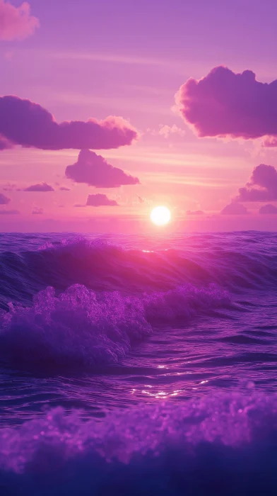 Purple Sunset Beach