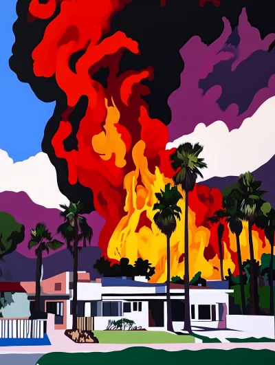 Woolsey Fire by Hiroshi Nagai