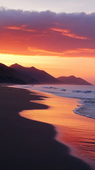 Chilean Beach Sunset