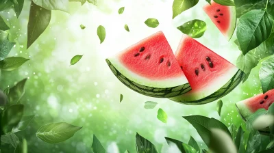 Watermelon Slice in Nature