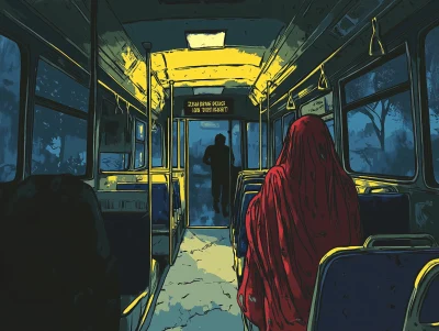 Dark Bus Scene