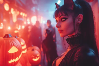 Futuristic Cyberpunk Halloween Party