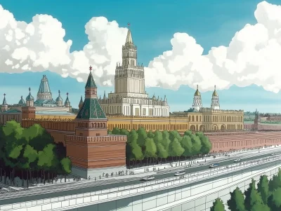 Kremlin in Anime Style