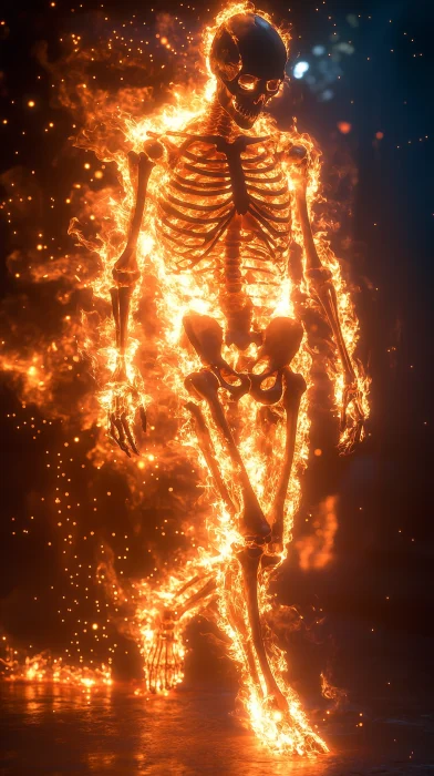 Burning Skeleton