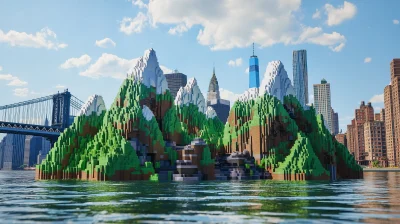 Minecraft Mountain Range in New York