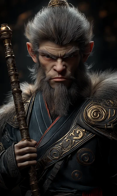 Sun Wukong 3D Portrait