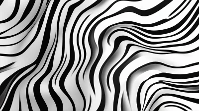 Black and White Abstract Seamless Zebra Pattern