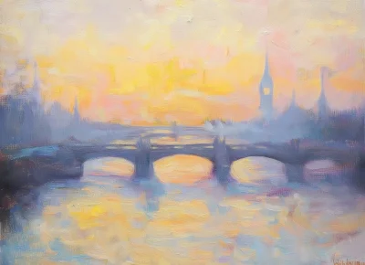 London City Bridge at Dawn