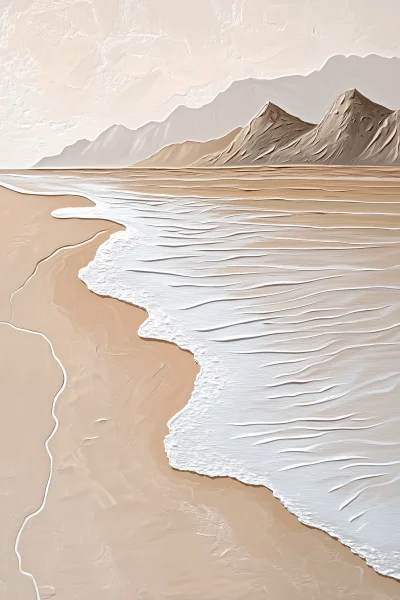 Quartz Sand Acrylic Painting