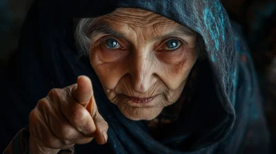 Elderly Woman with Wisdom