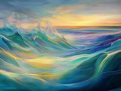 Abstract Ocean Waves