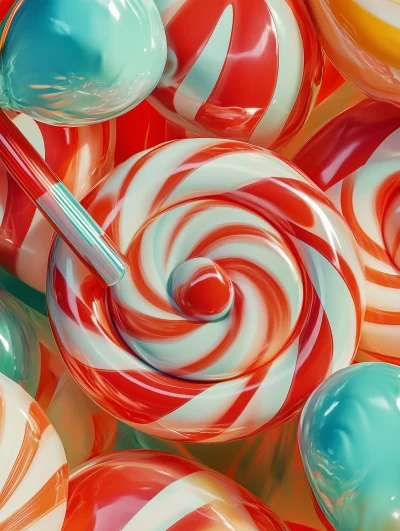 Swirling Lollipop Background Texture