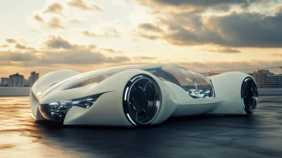 Futuristic Luxury Sedan Concept