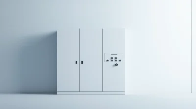 White Electrical Control Cabinet