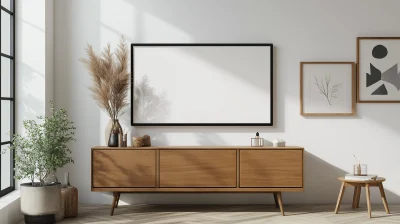 Samsung The Frame QLED TV Mockup