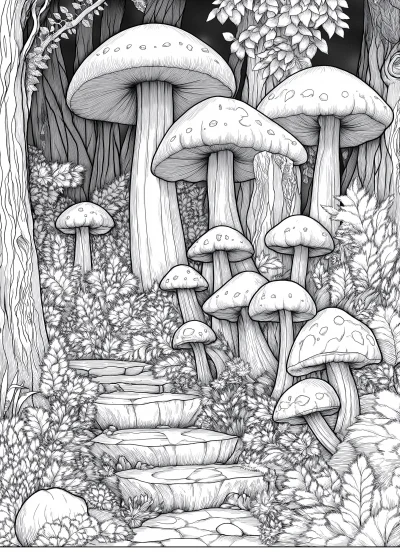 Enchanted Forest Coloring Page