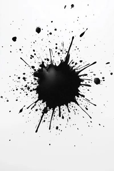 Black Ink Vector Drawing