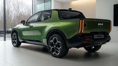 2025 Kia Tasman Pickup Rear View