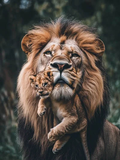 Lion and Cub Bonding