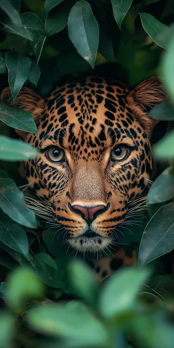 Camouflaged Leopard in the Jungle